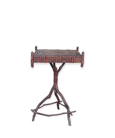 Antique Twig Wood Side Table 50161