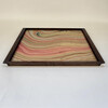 Limited Edition Walnut Tray with Vintage Italian Marbleized Paper 76405