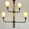 Limited Edition Bronze and Opaline Chandelier 75619