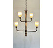 Limited Edition Bronze and Opaline Chandelier 75619