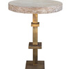Limted Edition Bronze and Oak Side Table 29461
