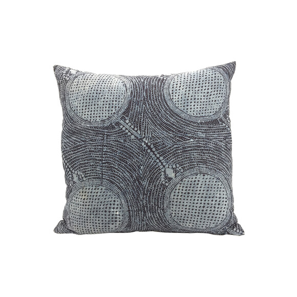Vintage Batik Indigo Textile Pillow 34067