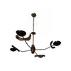 Limited Edition Wood and Bronze Chandelier 64682
