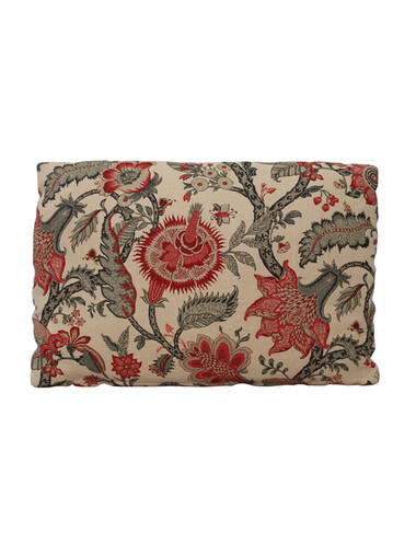 English Floral Linen Pillow 31882