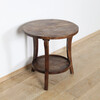 Lucca Studio Eloise Walnut Round Side Table 44248