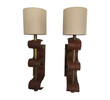 Pair of Bronze and Vintage Leather Sconces 36000