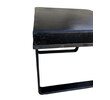 Lucca Studio Vaughn (stool) of black leather top and base 38983