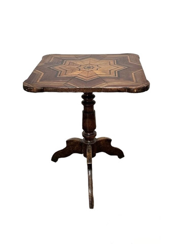 Fine 19th Century English Marquetry Inlaid Wood Side Table 64451