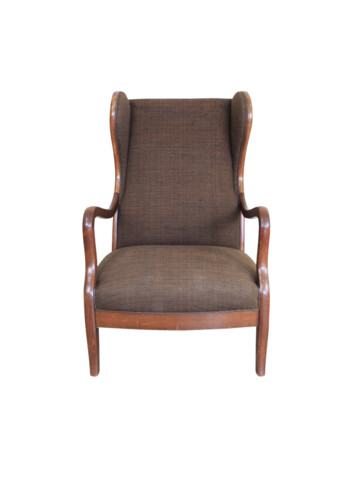 Single Mid Century Danish Wingback Arm Chair 48407