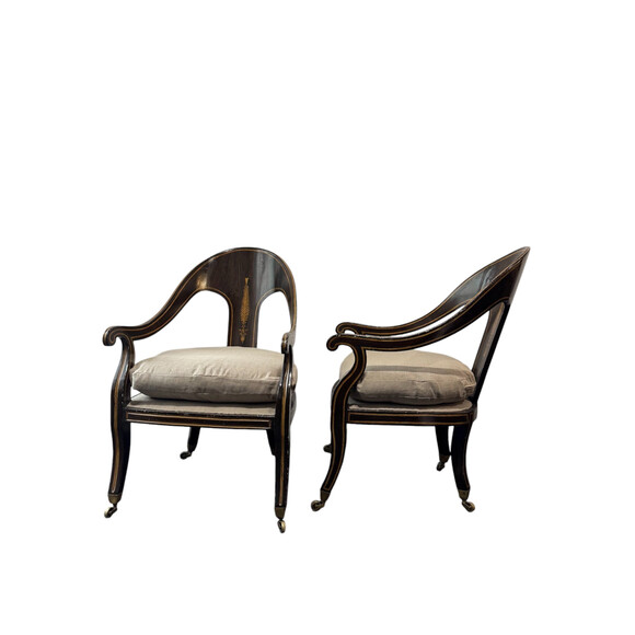 Pair of English 19th Century Regency 