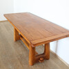 French Brutalist Oak Console 45270
