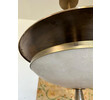 Limited Edition Antique Italian Alabaster and Modern Bronze Chandelier 73841