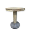 Limited Edition Oak and Stone Side Table 67095