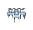 Set of (8) Guillerme et Chambron Oak Dining Chairs 32253