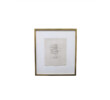 Mid Century French Pencil Drawing, Framed 65222