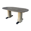Lucca Studio Nolan Oval Walnut and Oak Dining Table 43221