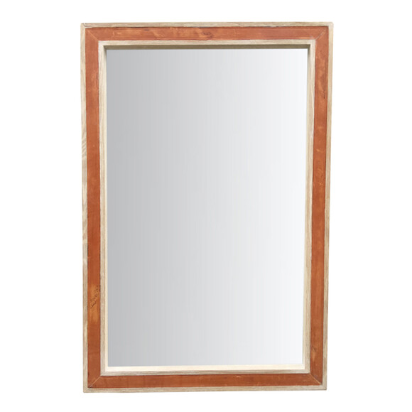 Limited Edition Oak and Leather Mirror 40356