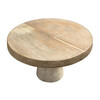 Limited Edition Oak and Stone Side Table 28395