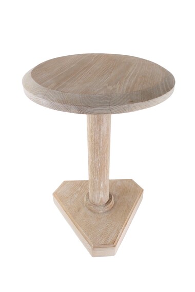 Lucca Studio Bikar Cerused Oak Side Table 48010
