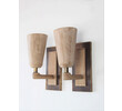 Lucca Studio Walnut and Bronze Sconces 44322