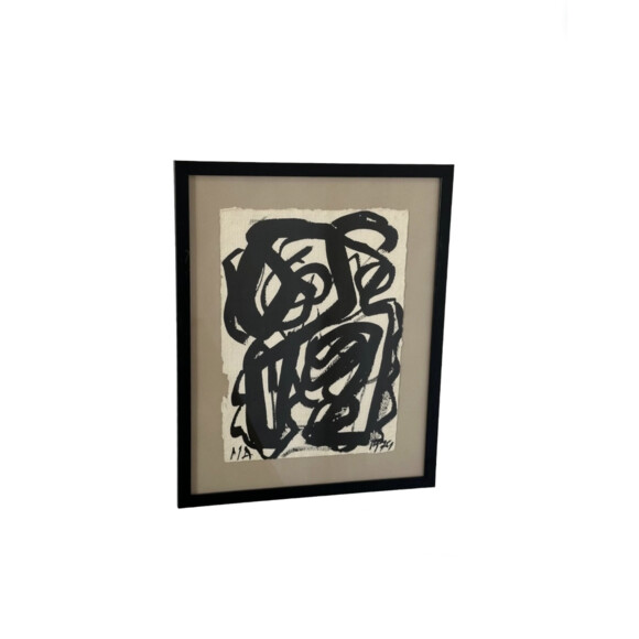 Danish Modernist Ink Wall Art 72130