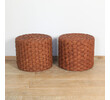 Pair of Vintage French Rope Ottomans 63909