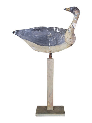 Highly Decorative French 19th Century Tole Bird Sculpture 42683