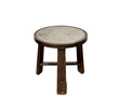 Lucca Studio Merlin Walnut and Concrete Top Side Table 62874