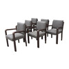Set of (6) French Cerused Oak Arm Chairs for Dining 40646