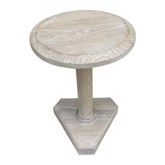 Lucca Studio Bikar Cerused Oak Side Table 33618