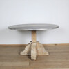 Limited Edition Found Object Top and Antique Base Dining Table 44348