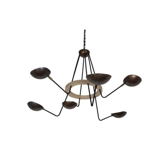 Lucca Studio 6 arm Axl Chandelier 76298