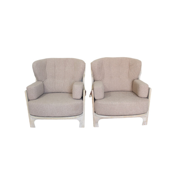 Pair of Guillerme & Chambron Arm Chairs 44049
