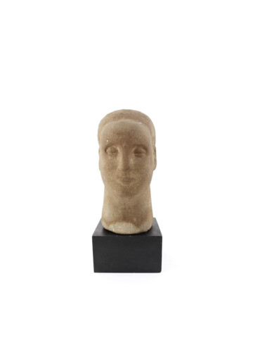 Vintage Sandstone Sculpture of a Head 64686