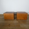 Vintage Italian Leather Coffee Table Cube 59274