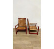 Pair of 1970's Saddle Leather Arm Chairs 72850