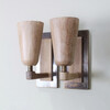 Lucca Studio Walnut and Bronze Rowan Sconces 42780