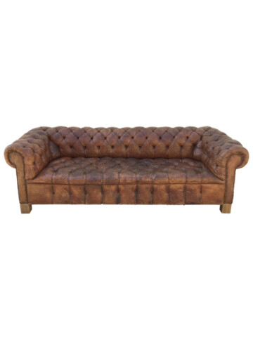 19th Century Leather Chesterfield Sofa 48464