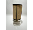 Limited Edition Bronze Lamp with Custom Burlap Shade and Oak 69861