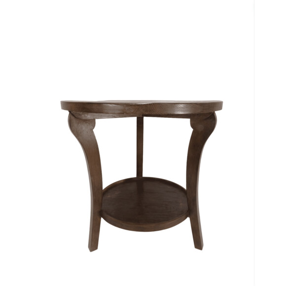 Lucca Studio Eloise Walnut Round Side Table 61783