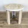 Lucca Studio Miles Oak and Bronze Side Table 44235