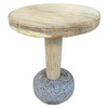 Limited Edition Oak and Stone Side Table 40254