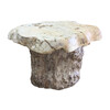 French Organic Burl Wood Side Table 40537