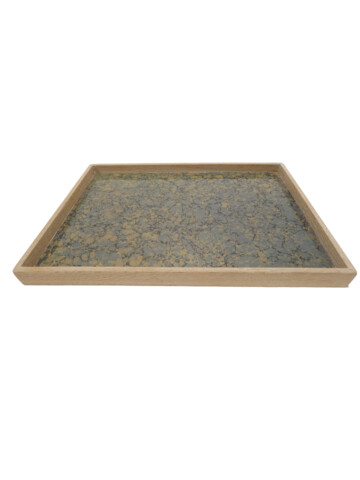 Limited Edition Oak Tray with Vintage Marbleized Paper 47184