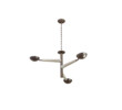Lucca Limited Edition Oak and Brass Chandelier 48831