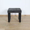 Lucca Studio Vaughn (stool) of black leather top and base 44328