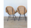 Pair of French Rattan Arm Chairs 43972