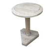 Lucca Studio Bikar Cerused Oak Side Table 48375