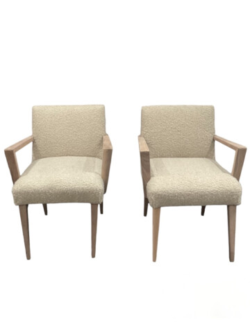 Pair of French Mid Century Arm Chairs  67991