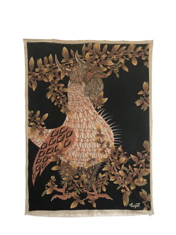 French 1960's Jean Lurcat Linen Tapestry 66966